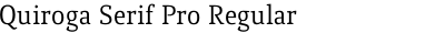 Quiroga Serif Pro Regular